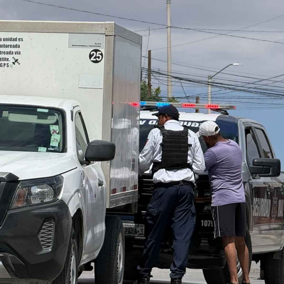 El accidente ocurrió frente a la Iglesia del Carmen